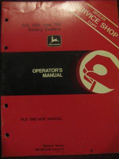   Deere 509 609 709 Rotary Cutter Mower (  41000) Operator Manual F4