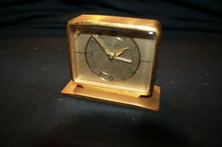   VINTAGE HERSCHEDE MADE IN GERMANY 7 JEWELS WIND UP ALARM CLOCK WOW