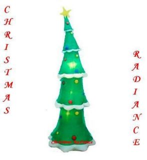 NEW 9ft Gemmy Airblown Inflatable Skinny Christmas Tree