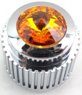 knob dial control amber jewel chrome for 359 Peterbilt Kenworth 