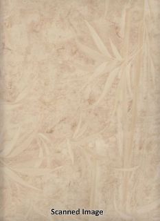 Tropical Wallpaper/ Bamboo and Leaves Sidewall / Cream Background