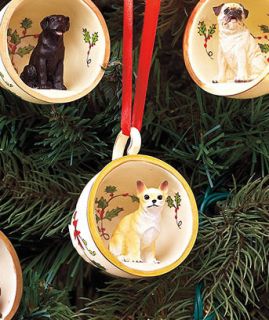 Christmas Holiday Teacup Chihuahua Dog Ornament NIB FREE SHIP in USA 