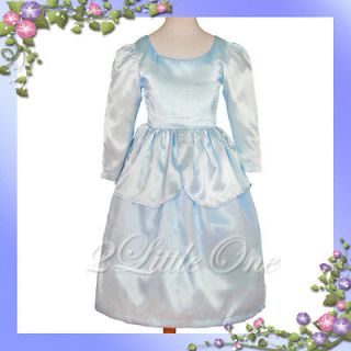 Girl Cinderella Princess Costume Party Fancy Dress Toddler Size 3 4T 