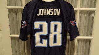New NFL Menss Tennessee Titans Chris Johnson Jersey   Sizes M   2XL