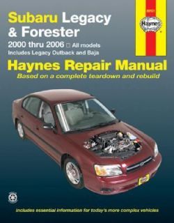 Subaru Legacy and Forester 2000 Thru 2006 by John H. Haynes, Ken 