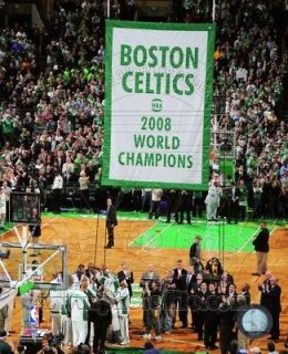 Boston Garden Celtics 2008 NBA Championship Flag Raised