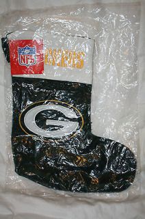 Green Bay Packers Football Christmas Stocking Sock New in Package NFL 