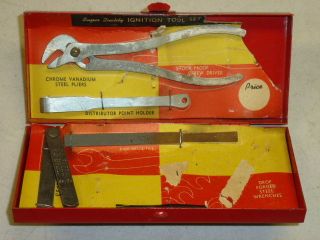   DURO CHROME IGNITION TOOL SET No. 289, INDESTRO, USA, missing tools
