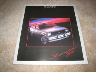 1984 Chevrolet Chevette S CS Diesel sales brochure dealer catalog 