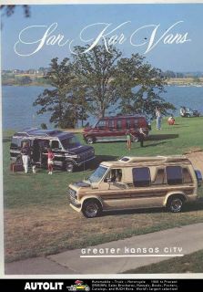 1985 1986 1987 ? San Kar Chevrolet Dodge Ford Conversion Van Brochure