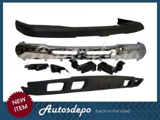 03 07 SILVERADO 2500HD 3500 FRONT STEEL BUMPER CHR UP CAP AIR 