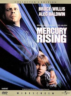 Mercury Rising DVD, 1999, Collectors Edition