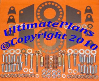 LASER PARTS and HARDWARE KIT for the Ultimate Rotisserie Plans car 