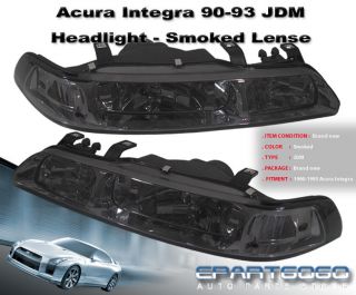   ACURA INTEGRA DA BLACK HEADLIGHTS LS GS RS GSR 91 (Fits Acura Integra