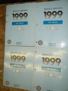 1999 CHEVROLET GMC C/K TRUCK FACTORY SERVICE MANUALS SILVERADO 