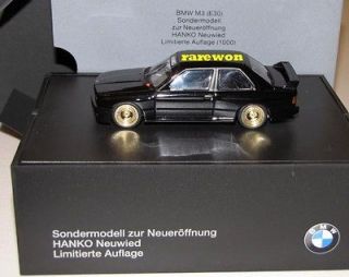 BMW E30 M3 1987 ***Sondermodell   HANKO*** RARE 1/43 Minichamps PROMO 