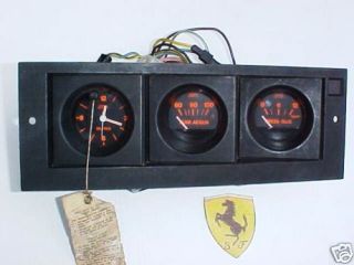 Ferrari 328 Clock Gauge Temp Gauge Oil Pressure Gauge