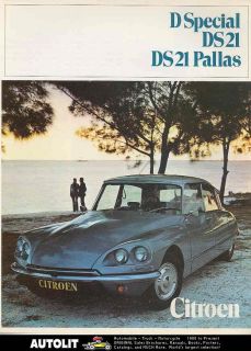 1970 Citroen DS21 Pallas & D Special Brochure