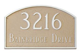 Prestige Arch PETITE Address Plaque Lawn House Sign Numbers wall 