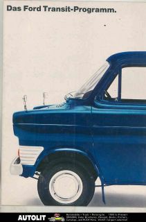 1970 Ford Transit Pickup Truck Station Wagon Brochure Dutch