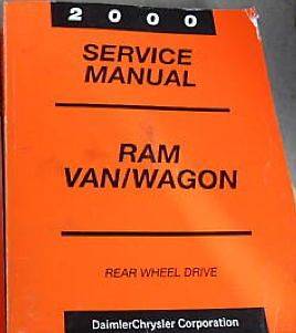 2000 DODGE RAM VAN WAGON Service Repair Shop Manual BOOK FACTORY OEM 
