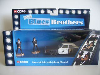CORGI 06001 THE BLUES BROTHERS BLUESMOBILE DIECAST MODEL CAR + FIGURES