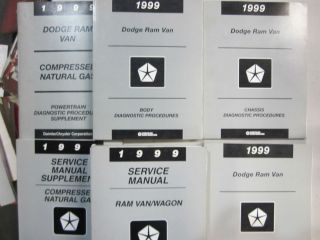 1999 RAM VAN/WAGON FACTORY SERVICE REPAIR MANUALS 6 VOLUMES