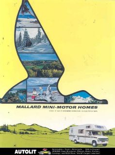 1977 Mallard Mini Motorhome RV Ford Dodge Brochure