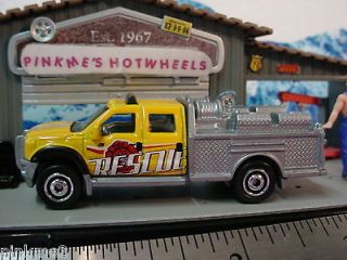 2012 First Editions FORD F 550 SUPER DUTY FIRE TRUCK★ORANGE★loose 