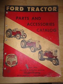 Vintage Ford Motor Co Ford Tractor Parts & Accessories Catalog