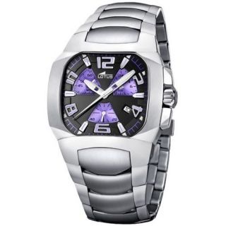 LOTUS BY FESTINA CODE BLACK AND PURPLE 15501/9 MENS WATCH NEW 2 YEARS 