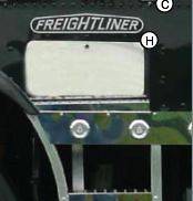 Freightliner FLB Cabover Top Step Kick Panel