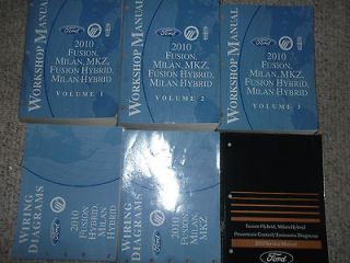 2010 Ford Fusion Lincoln MKZ Milan Hybrid Service Shop Repair Manual 