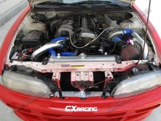 Cxracing 91 94 Nissan 240SX S13 KA24DE Turbo Intercooler Kit w/BOV