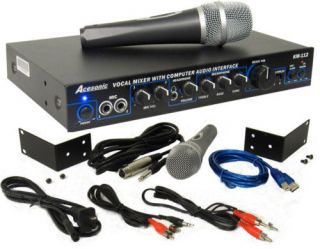 Acesonic KM 112 Karaoke Mixer w/ USB Audio + 3D Sound