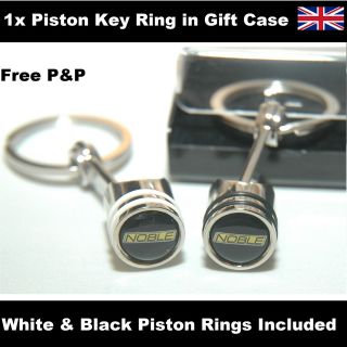 Noble M600 M12 M14 GTO Logo Piston Key Ring Keyring Fob 096