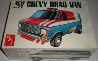 AMT 73 Chevy Drag Van Plastic Model Car Kit Scale 1/25 #T 547