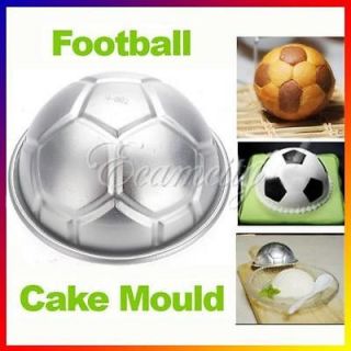   Football Soccer Aluminum DIY Birthday Cake Baking Jello Pan Mold Mould