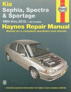 Haynes Kia Sephia, Spectra & Sportage 1994 2010 Repair Manual