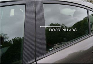 Volvo S80 99 06 Carbon Fiber Door Pillars Post Covers 
