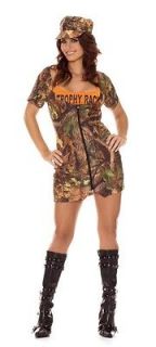 Trophy Rack Hunter Womens Camouflage Costume Adult Dress Hat Orange
