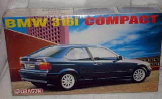 Dragon 1/24 BMW 316i Coupe Compact Tuner Very Rare OOP Factory Sealed