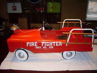 Vintage AMF 1960s Pedal Car Fire Truck restored