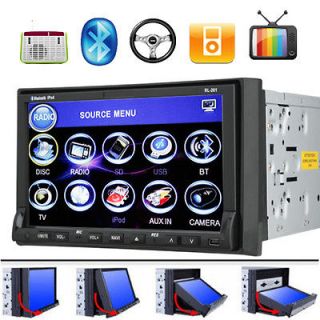 HD LCD 7 Touch Screen Double Din In dash Car Stereo DVD Player Radio 