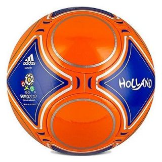 adidas Euro 2012 Holland Edt Soccer Ball Brand New Orange / Royal Sz 5