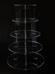 Newly listed 5 TIER CIRCLE ACRYLIC CUPCAKE PARTY WEDDING CAKE STAND
