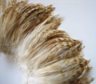Bulk wholesale Rooster hackle feathers, soft chinchilla / 4 5 (10 13 