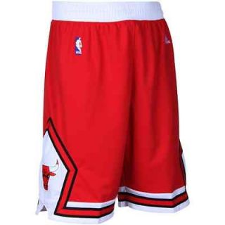 adidas Chicago Bulls Red Swingman Shorts