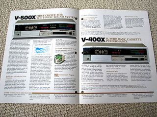 TEAC V 500X/V 400X/​V 350C cassette deck brochure