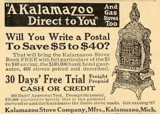 1911 Vintage Ad Kalamazoo Stove Company Michigan ORIG.   ORIGINAL 